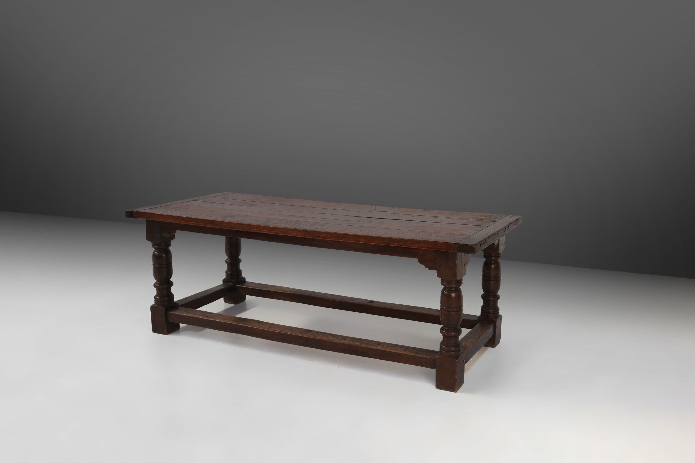Antique solid Oak Table, France, 1850sthumbnail